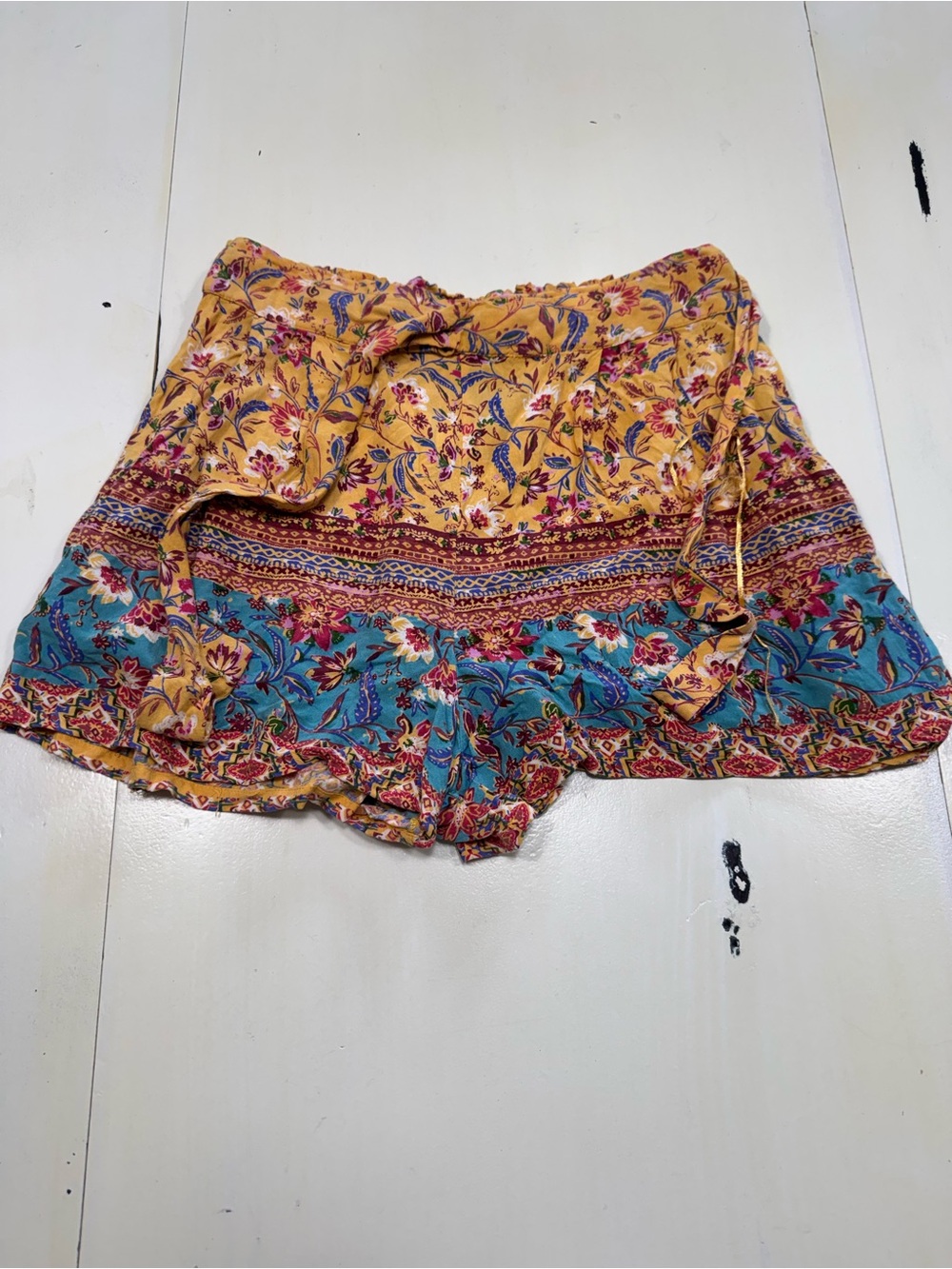 Angie Boho Floral Print Flowy Shorts
